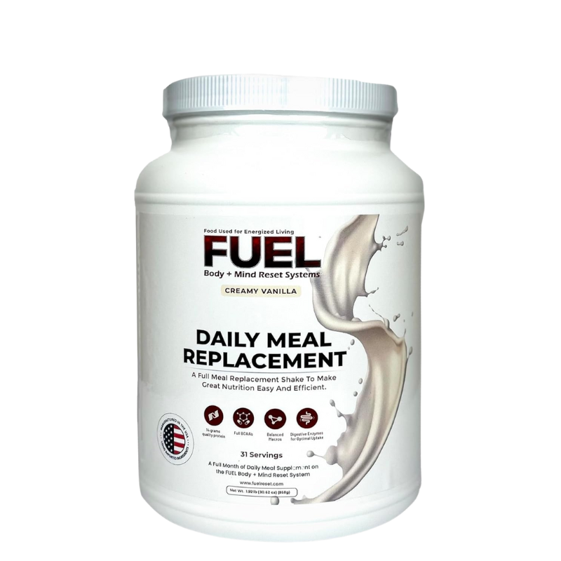 FUEL Daily Meal Replacement Shake, Creamy Vanilla, 14g Plant-Based Protein, 31 Servings - Sports Nutrition By Max Muscle