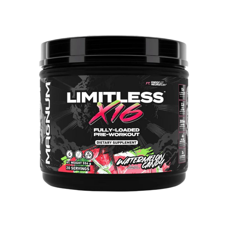 Limitless X16 - 20 Workouts Per Container SPORTS PERFORMANCE Magnum Watermelon Candy