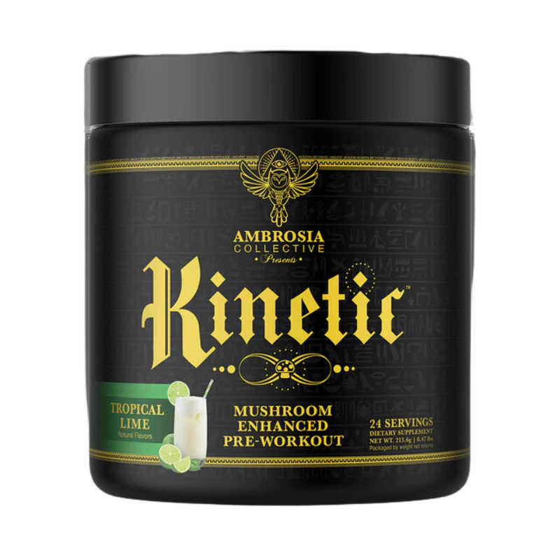 Kinetic Mushroom Enhanced Pre-Workout - 24 Workouts Per Container SPORTS PERFORMANCE Ambrosia Tropical Lime