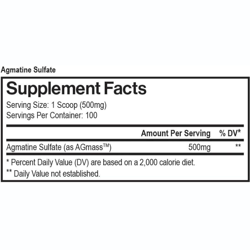 Agmatine Sulfate - 100 Servings Per Container - Sports Nutrition By Max Muscle