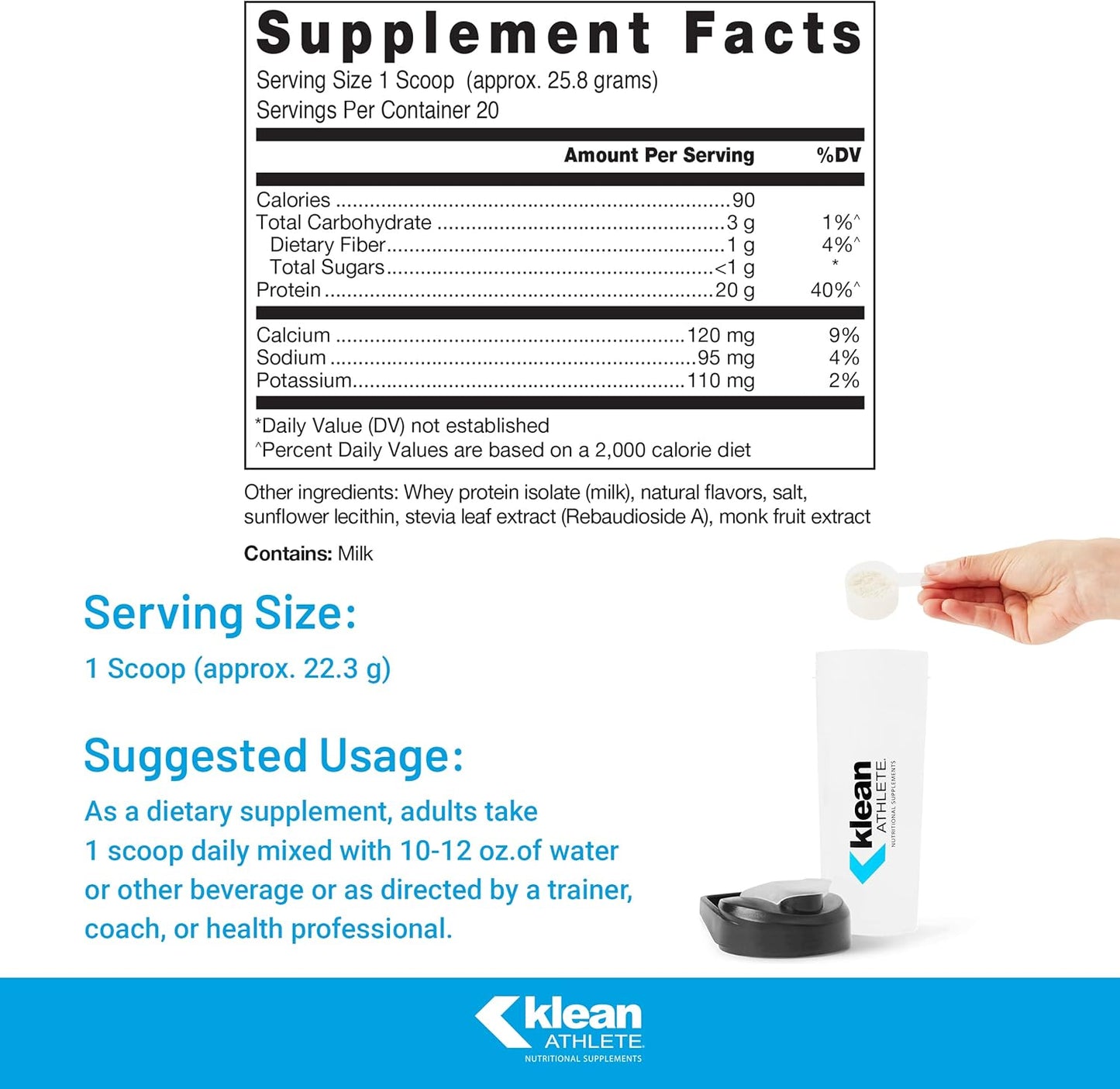 Klean Isolate – NSF Certified Whey Protein - Sports Nutrition By Max Muscle