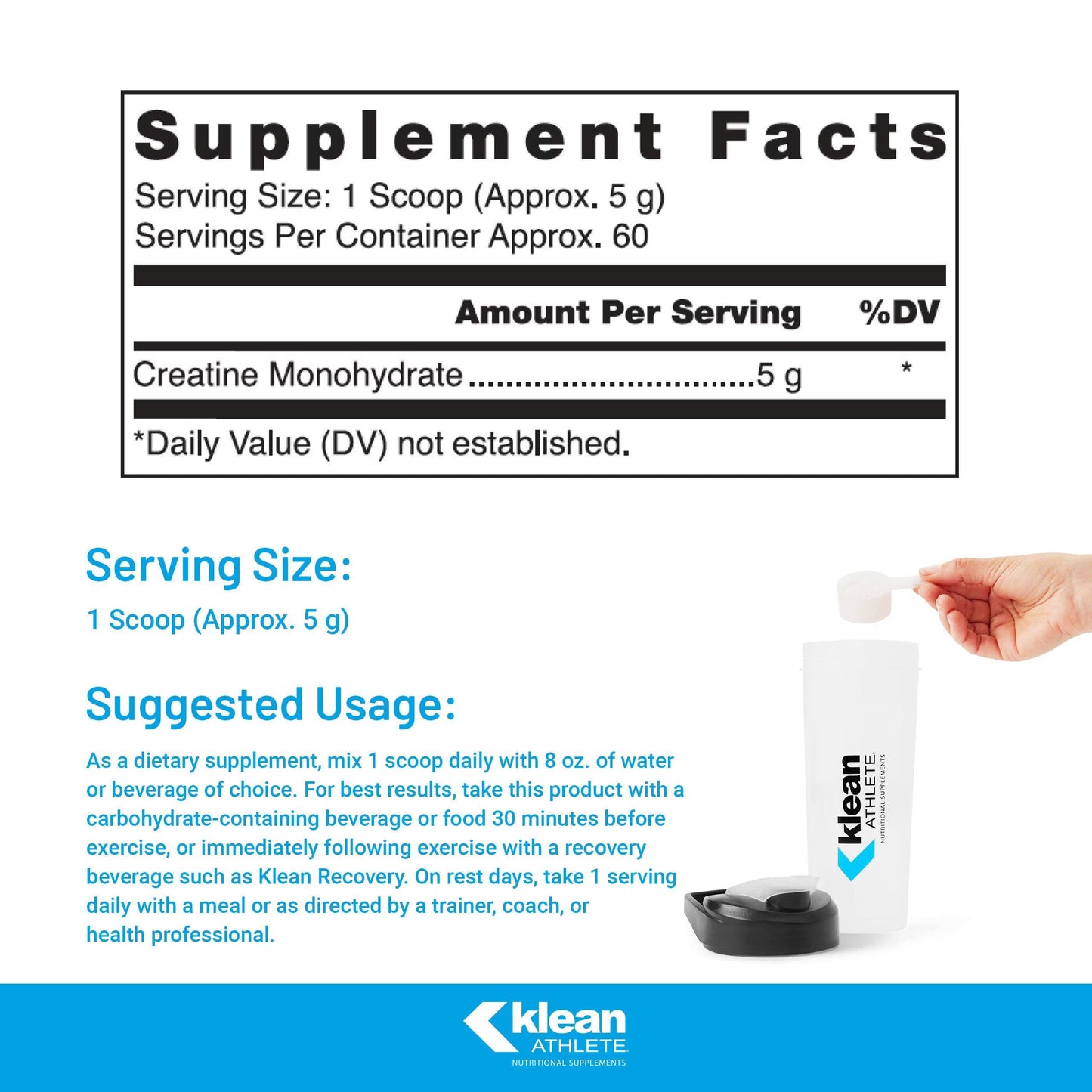Klean Creatine – NSF Certified Strength & Power - Sports Nutrition By Max Muscle