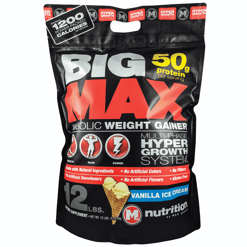 BIG MAX Weight Gainer by Max Muscle Sports Nutrition - 16 Servings Per Container - Sports Nutrition By Max Muscle