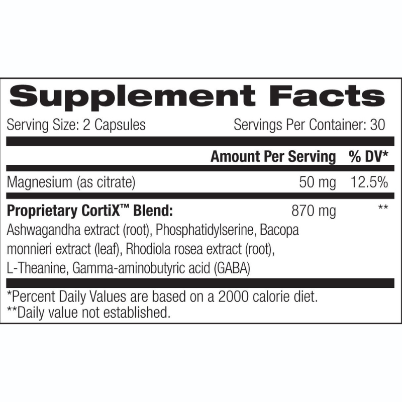 CortiX™ Clinical Cortisol Stress Defense - 30 Servings Per Container SPORTS PERFORMANCE Max Muscle Sports Nutrition