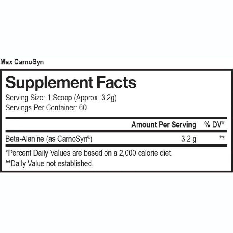 Max CarnoSyn® - 60 Workouts Per Container AMINO ACIDS Max Muscle Sports Nutrition