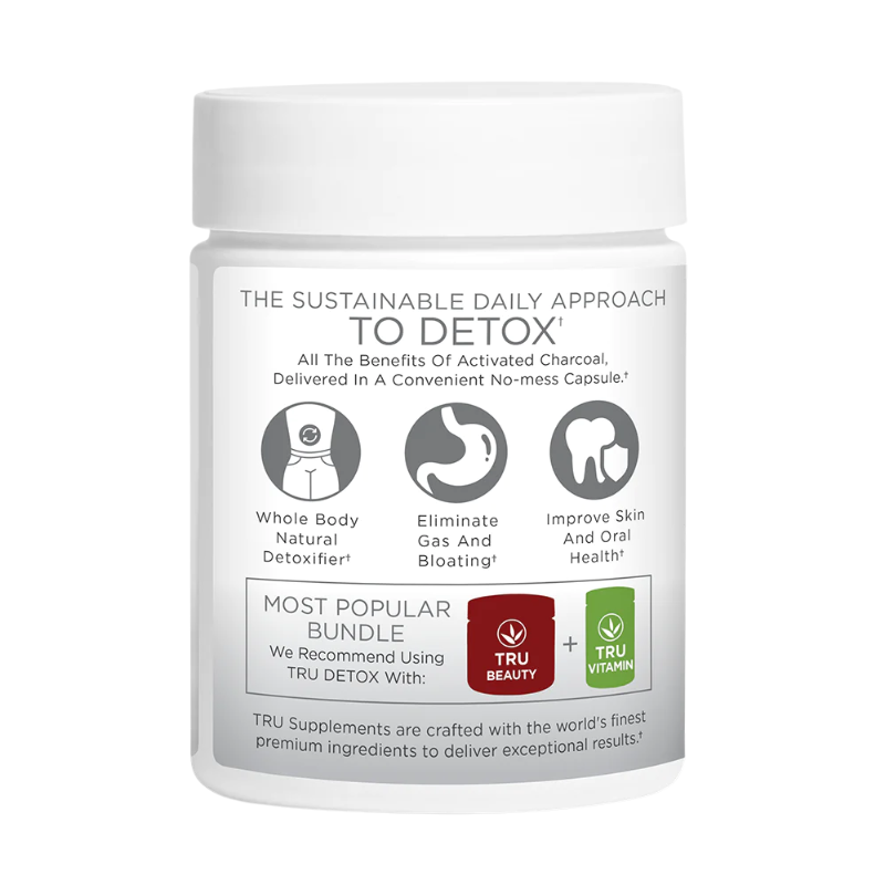 TRU Detox Activated Charcoal - 45 Servings Per Container HEALTH & WELLNESS TRU supplements