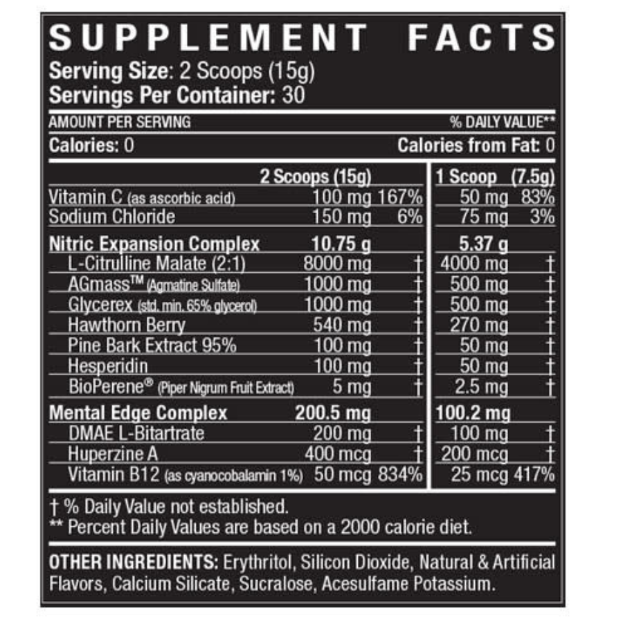 Pump Pre-Workout Nitric Oxide Stack - 40 Workouts Per Container - Sports Nutrition By Max Muscle