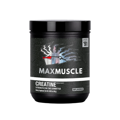 Max Creatine — Pure Creatine Monohydrate (90 serving per container) SPORTS PERFORMANCE Max Muscle Sports Nutrition Unflavored