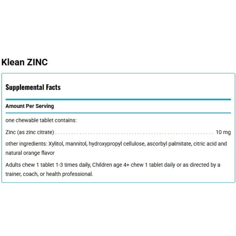 Klean Zinc – NSF Certified Immune Support - Sports Nutrition By Max Muscle