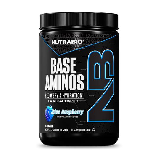 Base Aminos - 30 Servings AMINO ACIDS NUTRABIO Blue Raspberry