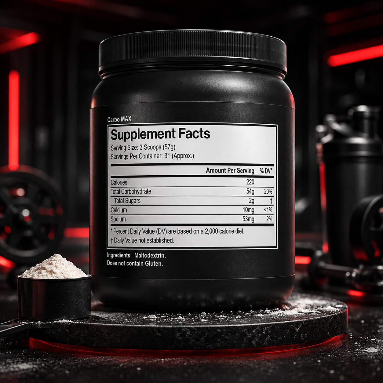 Carbo Max™ 100% Pure Source of High-Quality Complex Carbohydrates - 31 Servings Per Container
