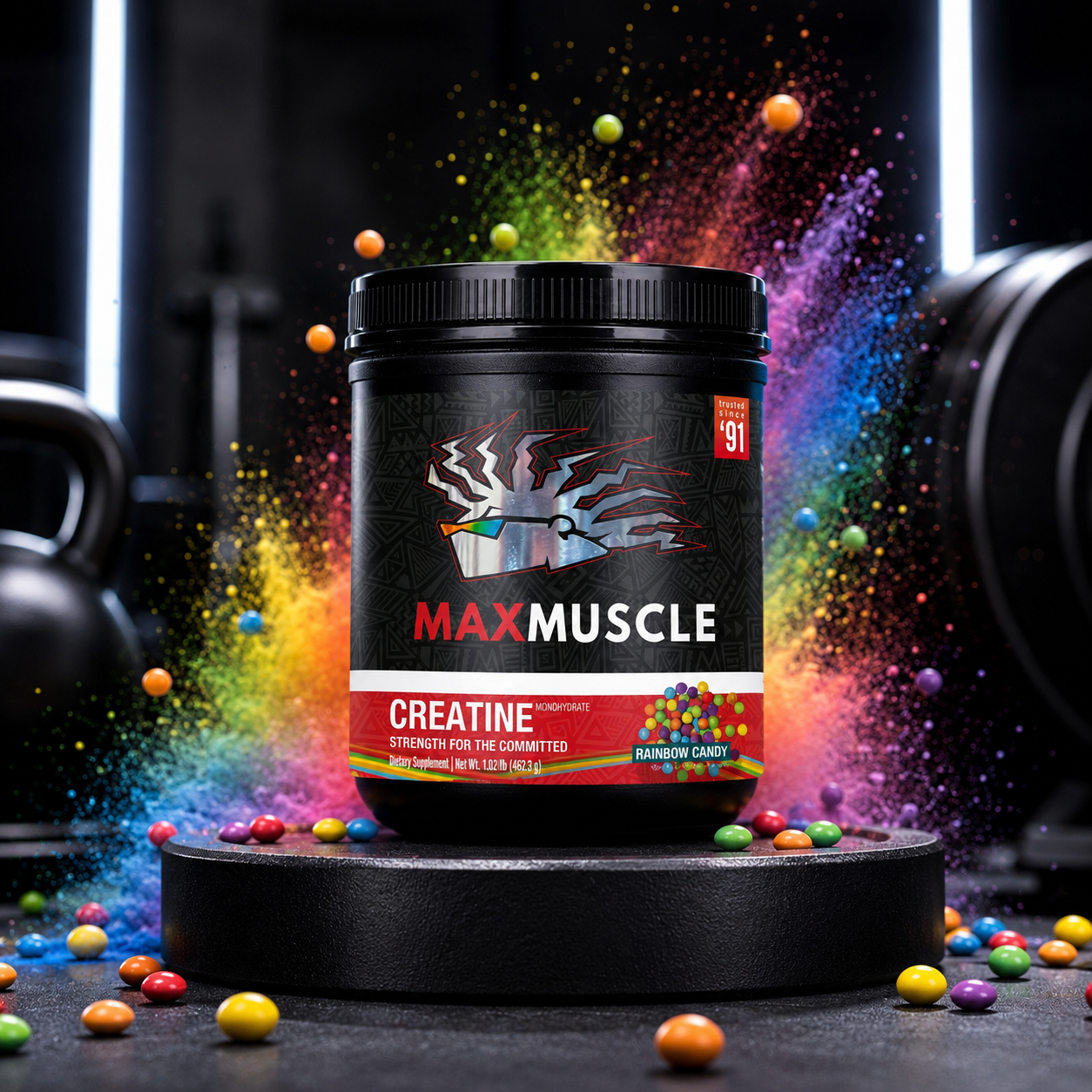 Max Creatine — Pure Creatine Monohydrate (90 serving per container) SPORTS PERFORMANCE Max Muscle Sports Nutrition