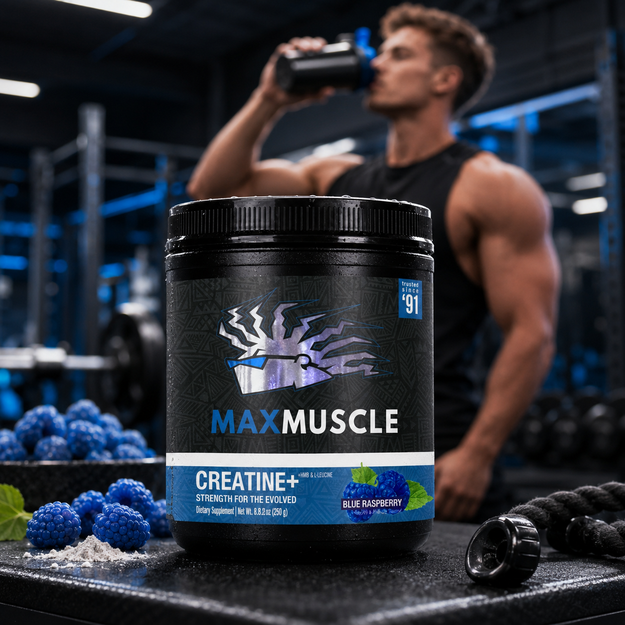 Creatine+ Advanced Formula – Creatine, HMB & Leucine | 30 Servings SPORTS PERFORMANCE Max Muscle Sports Nutrition
