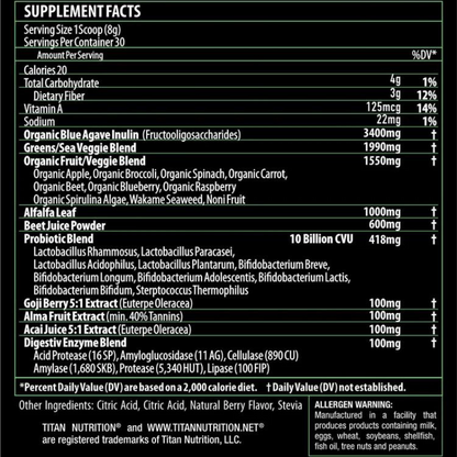 PurGreens™  Superfood - 30 Servings Per Container - Sports Nutrition By Max Muscle