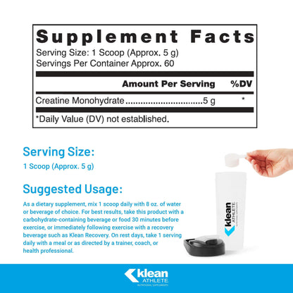 Klean Creatine – NSF Certified Strength & Power - Sports Nutrition By Max Muscle