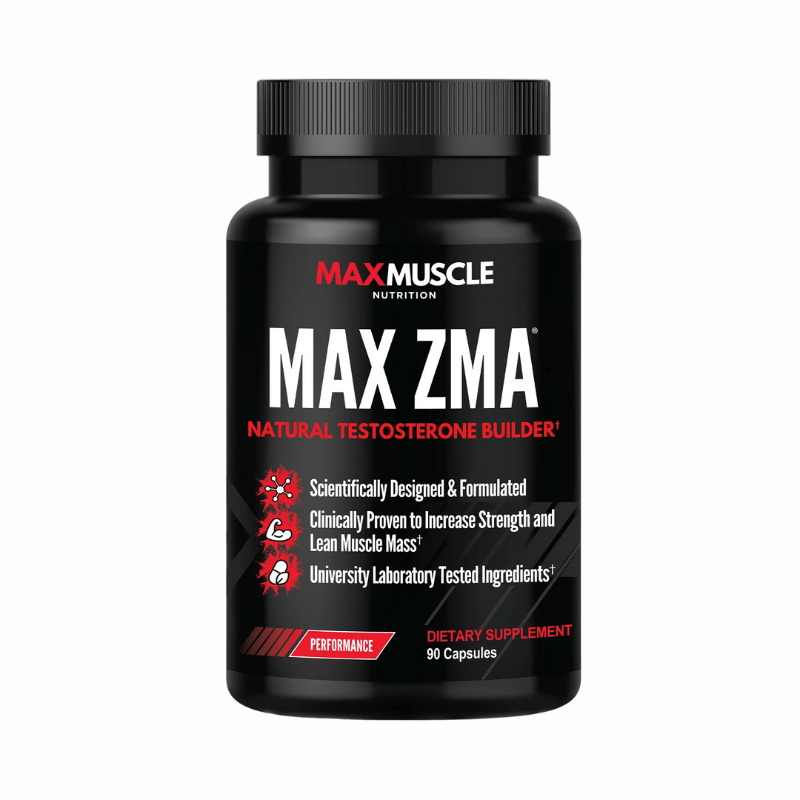 Max ZMA™ - Natural Testosterone Builder - 45 Servings Per Container - Sports Nutrition By Max Muscle