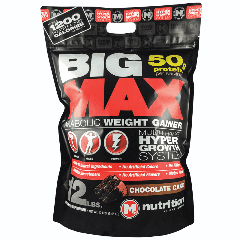 BIG MAX Weight Gainer by Max Muscle Sports Nutrition - 16 Servings Per Container - Sports Nutrition By Max Muscle