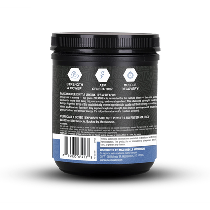 Creatine+ 30 servings per container SPORTS PERFORMANCE Max Muscle Sports Nutrition