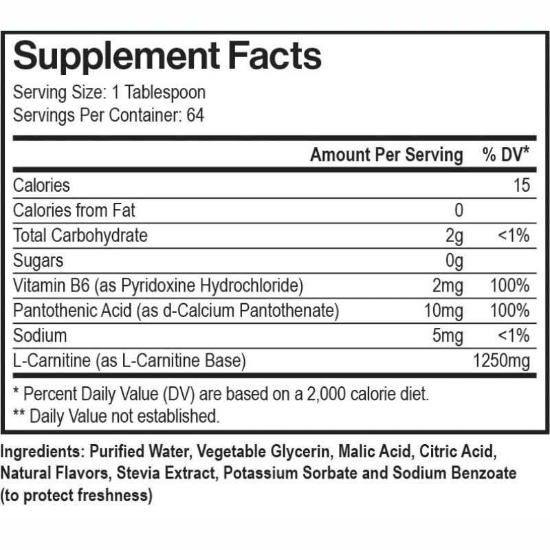 Max Liquicarn fast-acting liquid L-Carnitine - 64 Servings Per Container - Sports Nutrition By Max Muscle