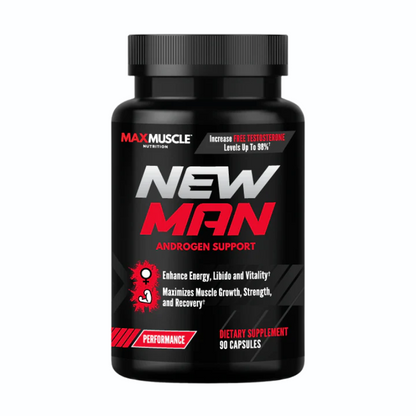 New Man Testosterone Booster by Max Muscle Sports Nutrition - 30 Servings Per Container - Sports Nutrition By Max Muscle