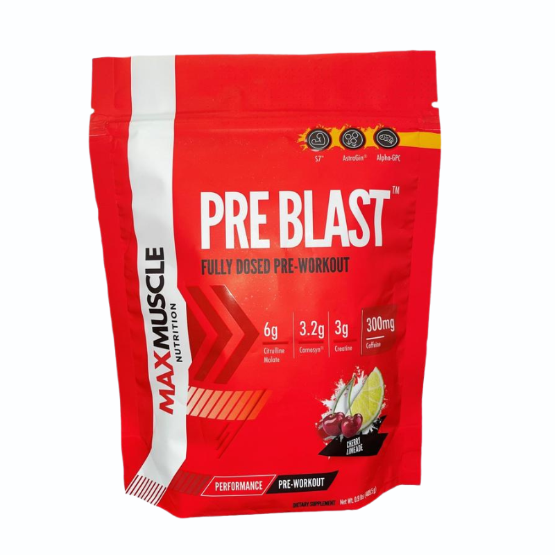 Max Pre Blast™ Fully Dosed Pre-Workout - 25 Workouts Per Container - Sports Nutrition By Max Muscle