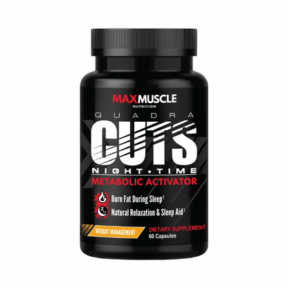 Quadra Cuts Night-Time™ - 30 Servings Per Container - Sports Nutrition By Max Muscle