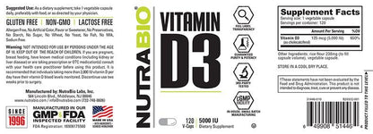 Vitamin D (5000 IU) - 90 Servings Per Container - Sports Nutrition By Max Muscle