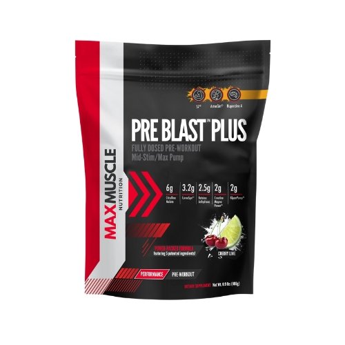Max Pre Blast Plus™ Fully Dosed Pre-Workout - 20 Workouts Per Container - Sports Nutrition By Max Muscle